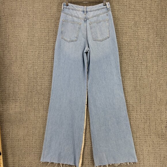 Anthropologie Pilcro Sequin High Rise Wide Leg Skater Jeans Size 26 - NWT! - Picture 7 of 9